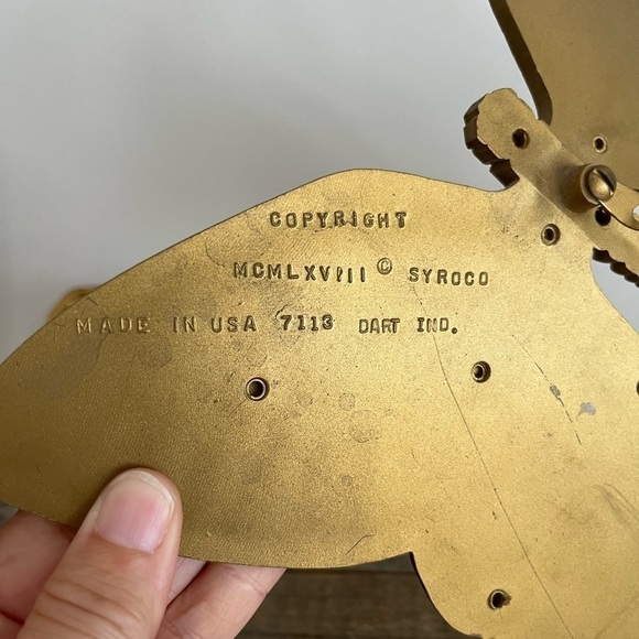 Gold butterflies set of 3 wall decor - Picture 5 of 8